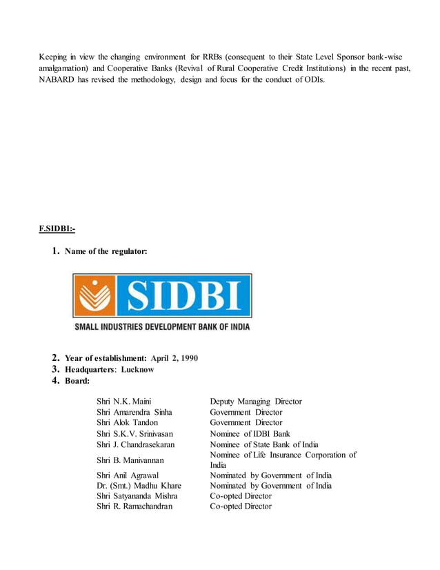 Regulatory bodies in india PDF