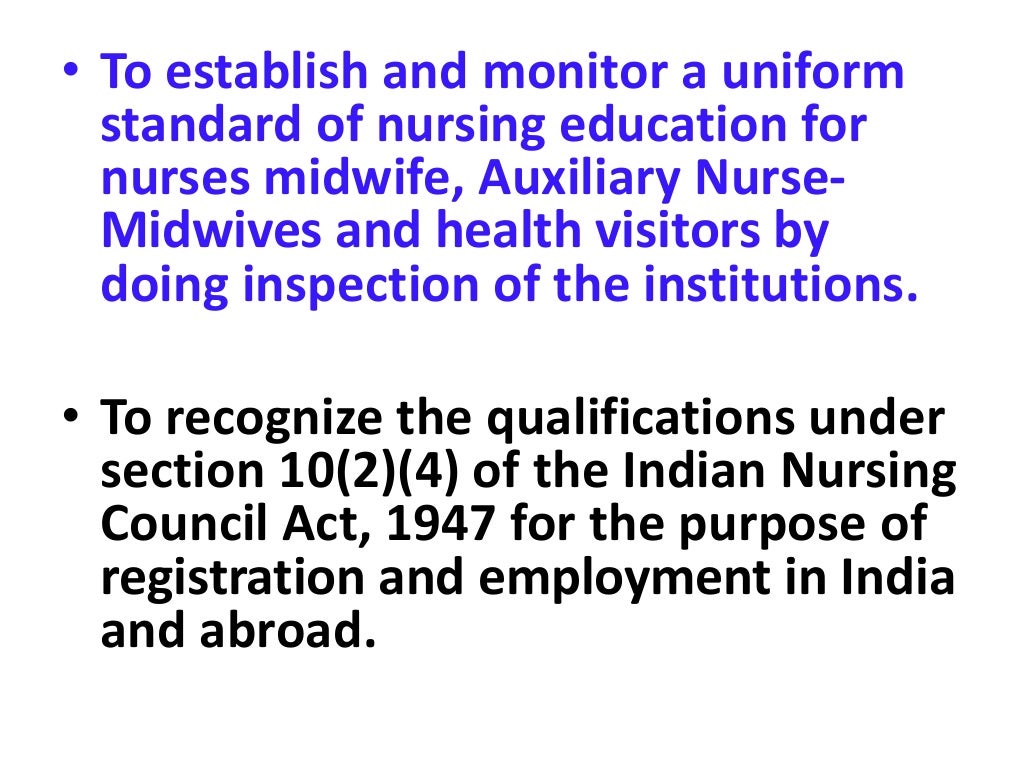 REGULATORY BODIES OF NURSING IN INDIA