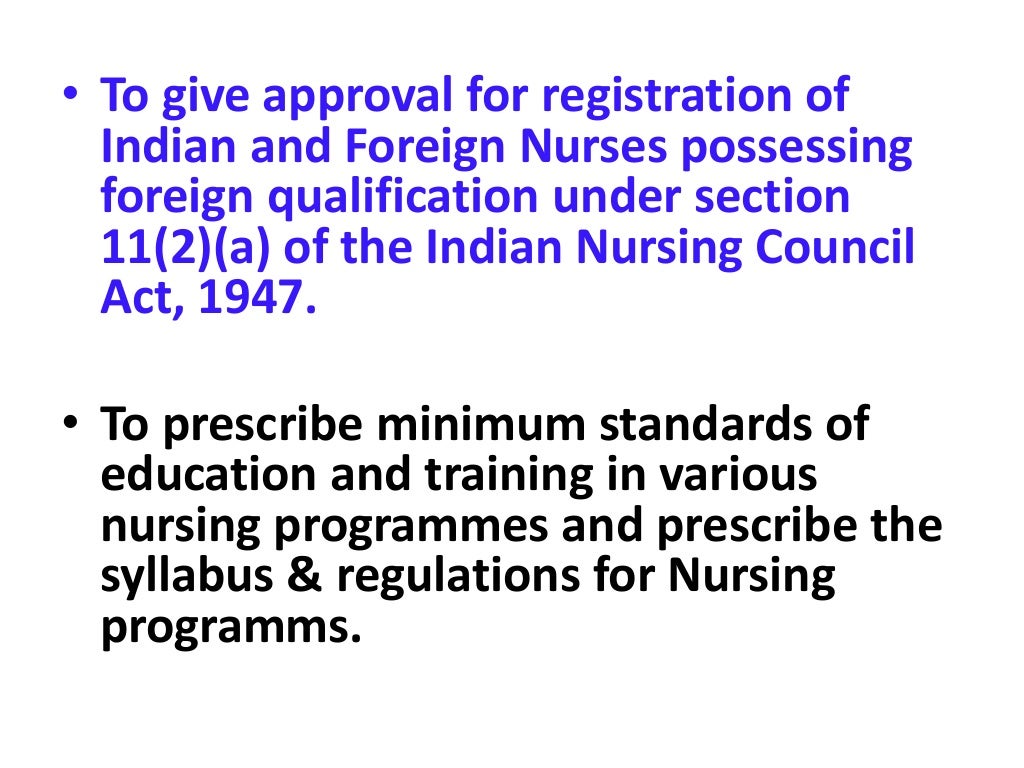 REGULATORY BODIES OF NURSING IN INDIA