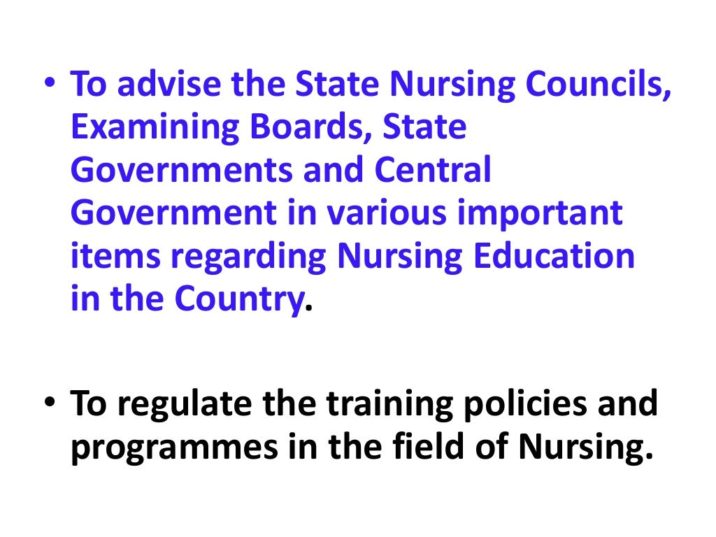 REGULATORY BODIES OF NURSING IN INDIA