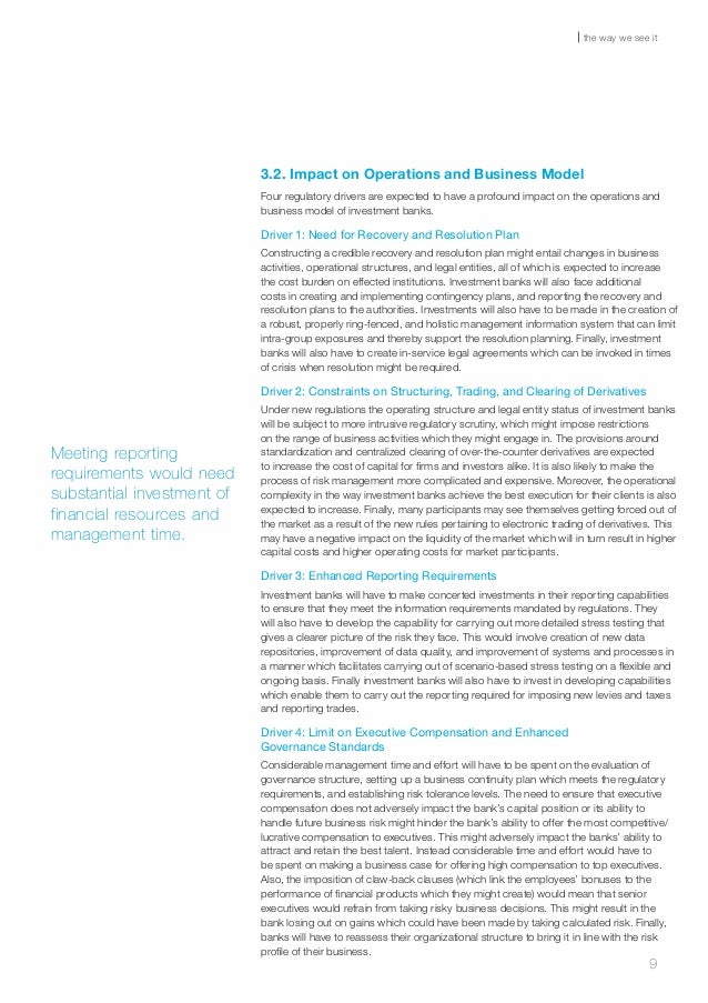 Regulatory changes in_the_investment_banking_industry