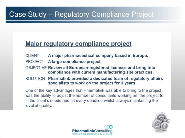 Regulatory Compliance Project Case Study