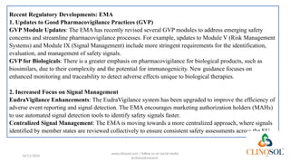 Regulatory Developments in Pharmacovigilance: Understanding EMA and FDA ...