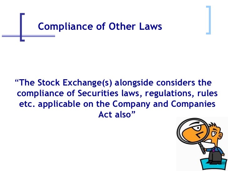 Regulatory Framework for Listed Companies