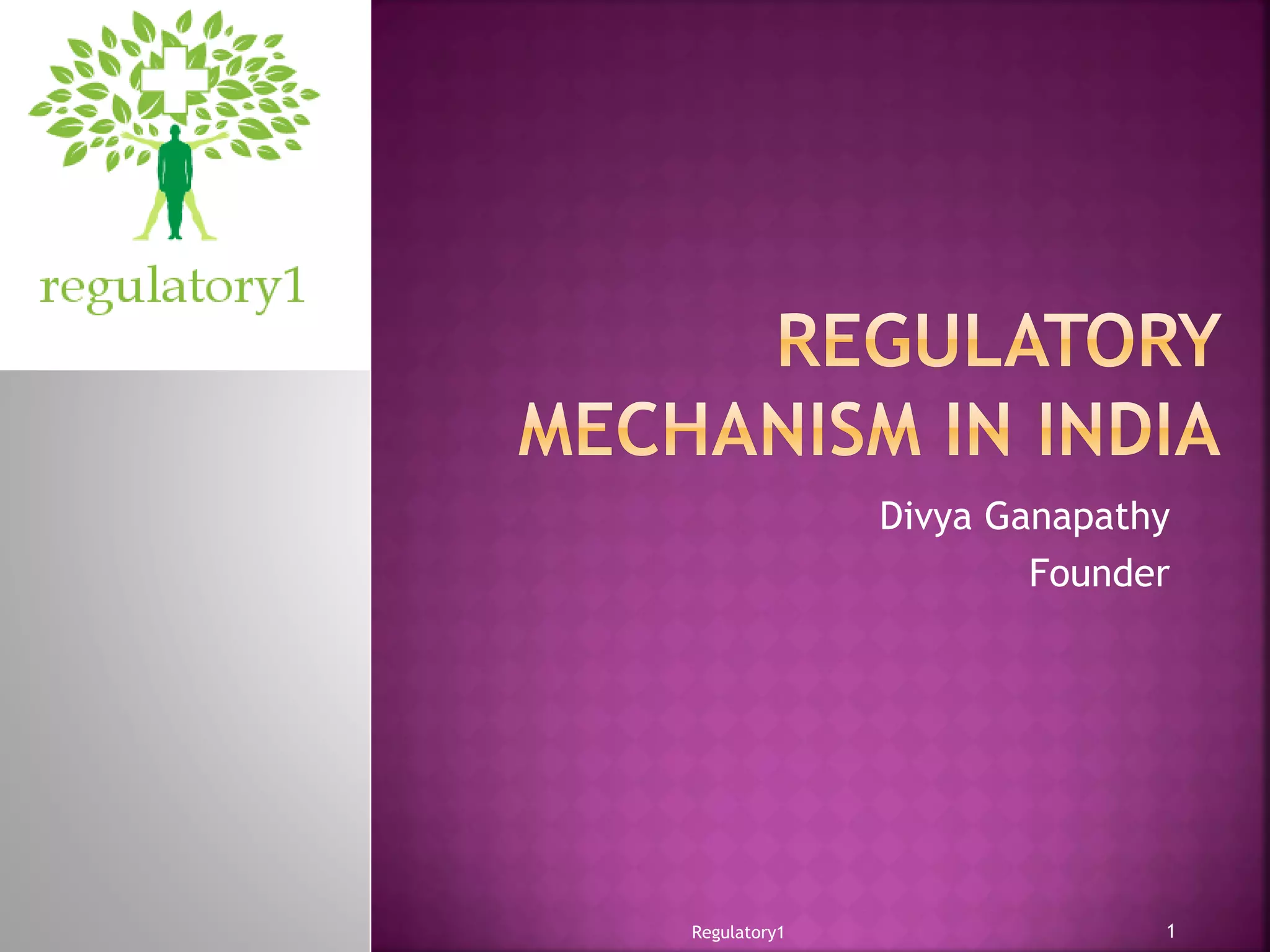 regulatory-mechanism-in-india-ppt