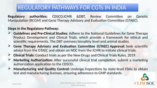 REGULATORY PATHWAYS FOR CELL ANS GENE THERAPY-1[1].pptx