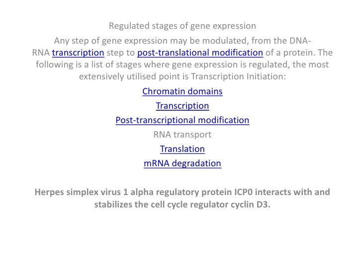 Regulatory proteins
