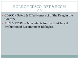 Rcgm Guidelines.pdf REGULATORY REQIREMENTS FOR APPROVAL OF BIOLOGICS.pptx