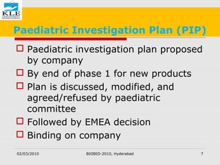 Pip Ema Regulatory requirements for orphan drugs delivery | PPT
