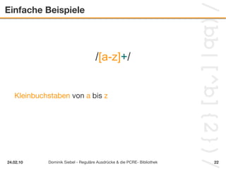 immer von links nach rechts 