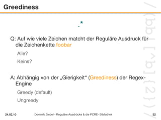 Muss im Ausdruck escaped werden 