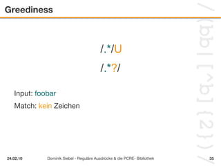 Muss im Ausdruck escaped werden 