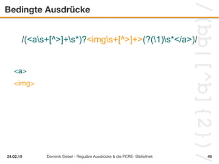 Negierung durch Großschreibung:  \D   