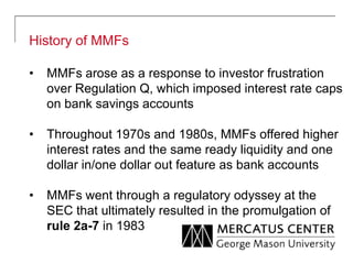 Mmfs Fall MONEY MARKET FUND REFORM: AN ALTERNATIVE TO THE SEC’S PROPOSAL | PPTX