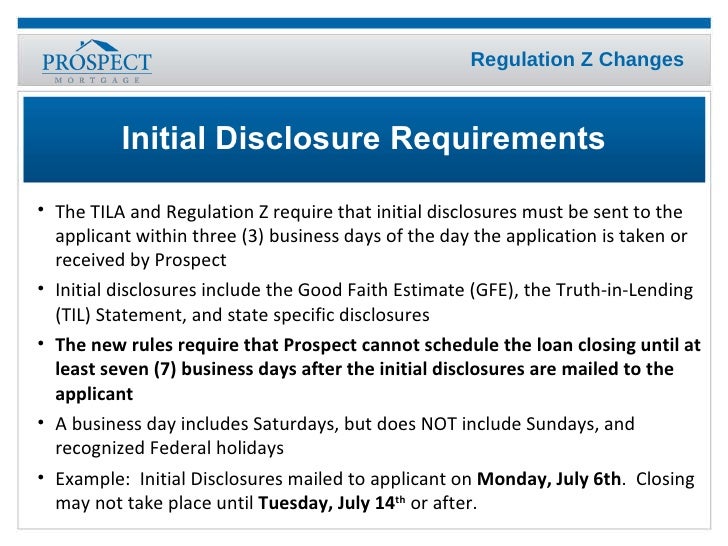 Reg Z Changes Ppt