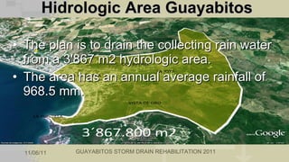 Hidrologic Area Guayabitos <ul><li>The plan is to drain the collecting rain water from a 3'867 m2 hydrologic area.  </li><...