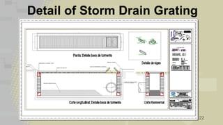 Detail of Storm Drain Grating 