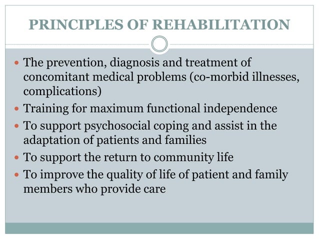 Rehabilitation | PPTX | Physical Therapy | Wellness