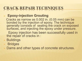 Epoxy Injection Bridge Rehabilitation and strengthening of existing structures | PPTX