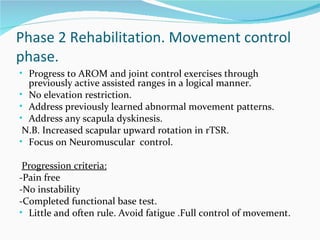 Rehabilitation following a reversed total shoulder arthroplasty nwulg ...