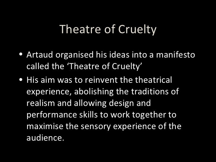 Essays on theatre of cruelty