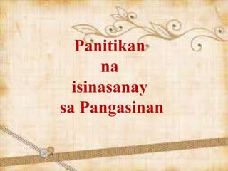 Panitikan
na
isinasanay
sa Pangasinan
 