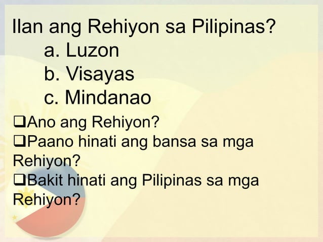 Rehiyon Ng Pilipinas Pptx