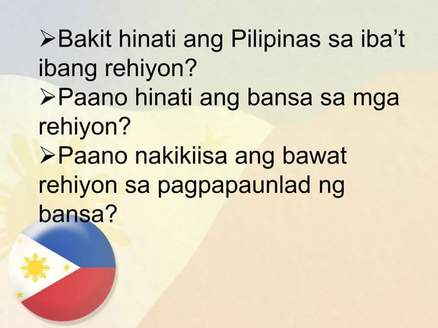 Rehiyon Ng Pilipinas Pptx