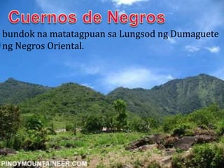 bundok na matatagpuan sa Lungsod ng Dumaguete
ng Negros Oriental.
 