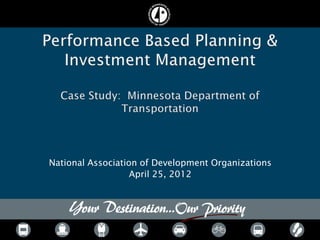 National Association of Development Organizations
                   April 25, 2012
 