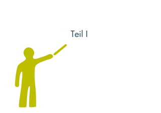 Jede Präsentation hat drei
Eckpunkte bzw. Eckgrößen:

•  Das Thema,
•  die/den Redner/in und
•  die Teilnehmer des
   Vortrags.

Betrachten wir zunächst
diesen "Normalfall": ein
Thema, ein Redner, mehrere
Teilnehmer.
 