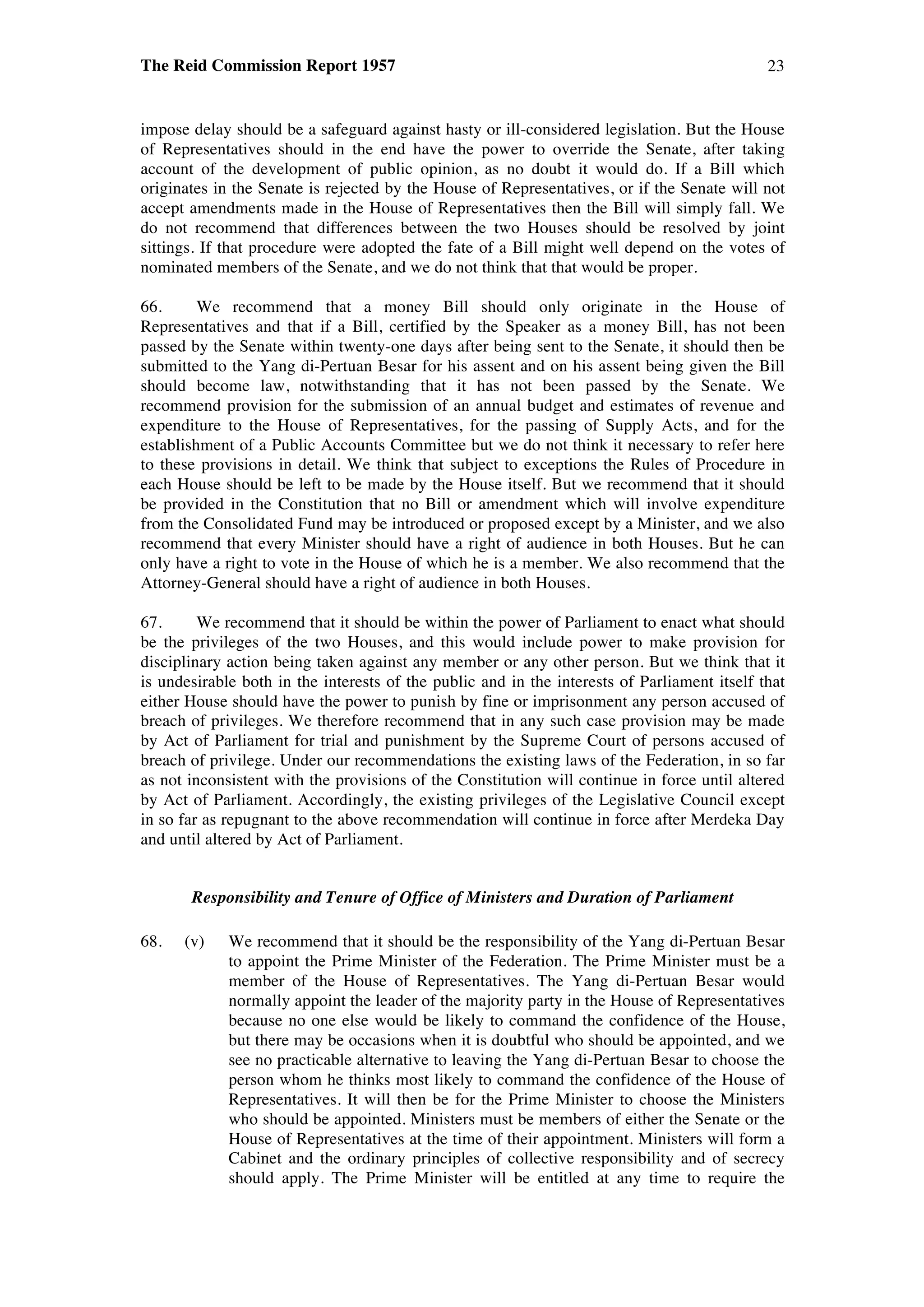 The Reid Commission Report 1957 | PDF