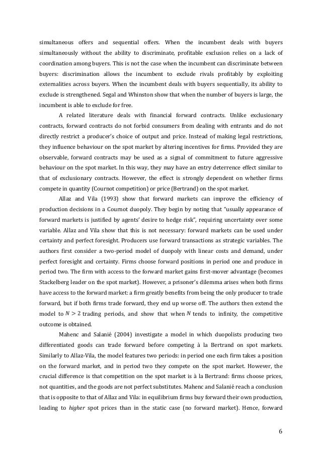 Economic masters thesis