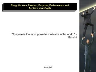 Re-ignite Your Passion, Purpose, and Performance and Achieve your Goals