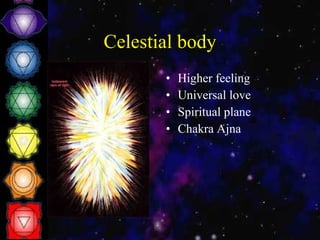 Celestial body Higher feeling Universal love Spiritual plane Chakra Ajna 