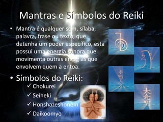 O que é a BioenergiaÉ uma combinação da Energia Universal (rei) com a Energia Vital (ki) em perfeito balanço, esta pode ser branca ou cinza.A branca é densa assemelha-se à matéria e transmite-se por minúsculas partícula que se aglomeram em forma de gotas e circulam nos canais entre chakras, esta é mais rara. A cinza assemelha-se à osmose e é absorvida pela áurea como uma esponja, move-se de zonas de alta concentração para zonas de baixa concentração, é abundante.Estas energias atraem-se uma à outra e coexistem na áurea, circulam entre os chakras pelos nádis ou meridianos.