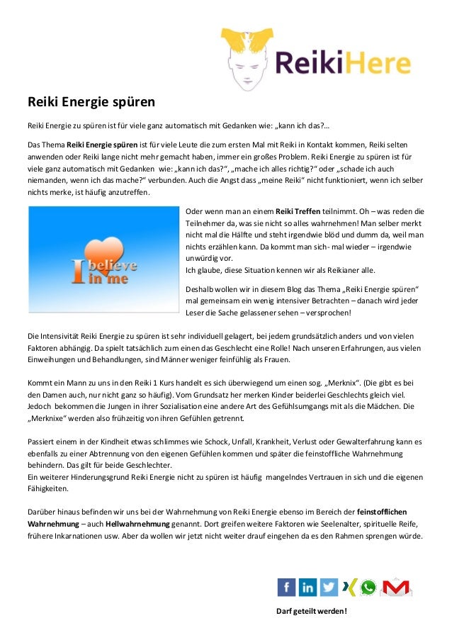 Reiki Energie Spuren
