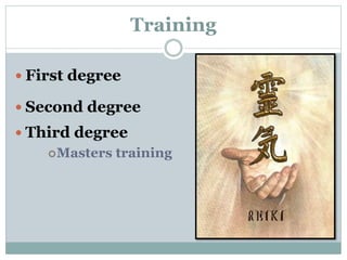 Training 
 First degree 
 Second degree 
 Third degree 
Masters training 
 