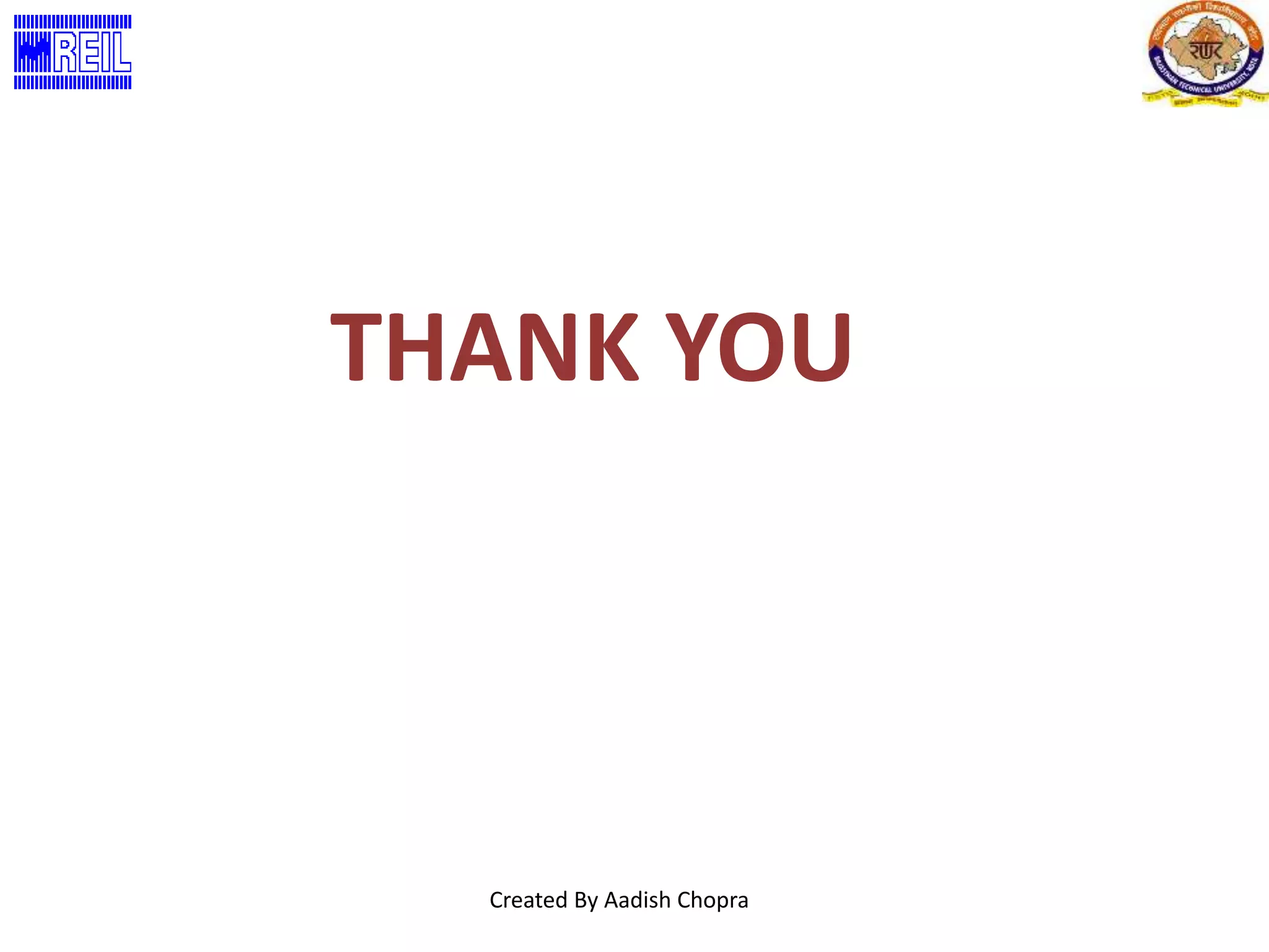 THANK YOU 
Created By Aadish Chopra 
