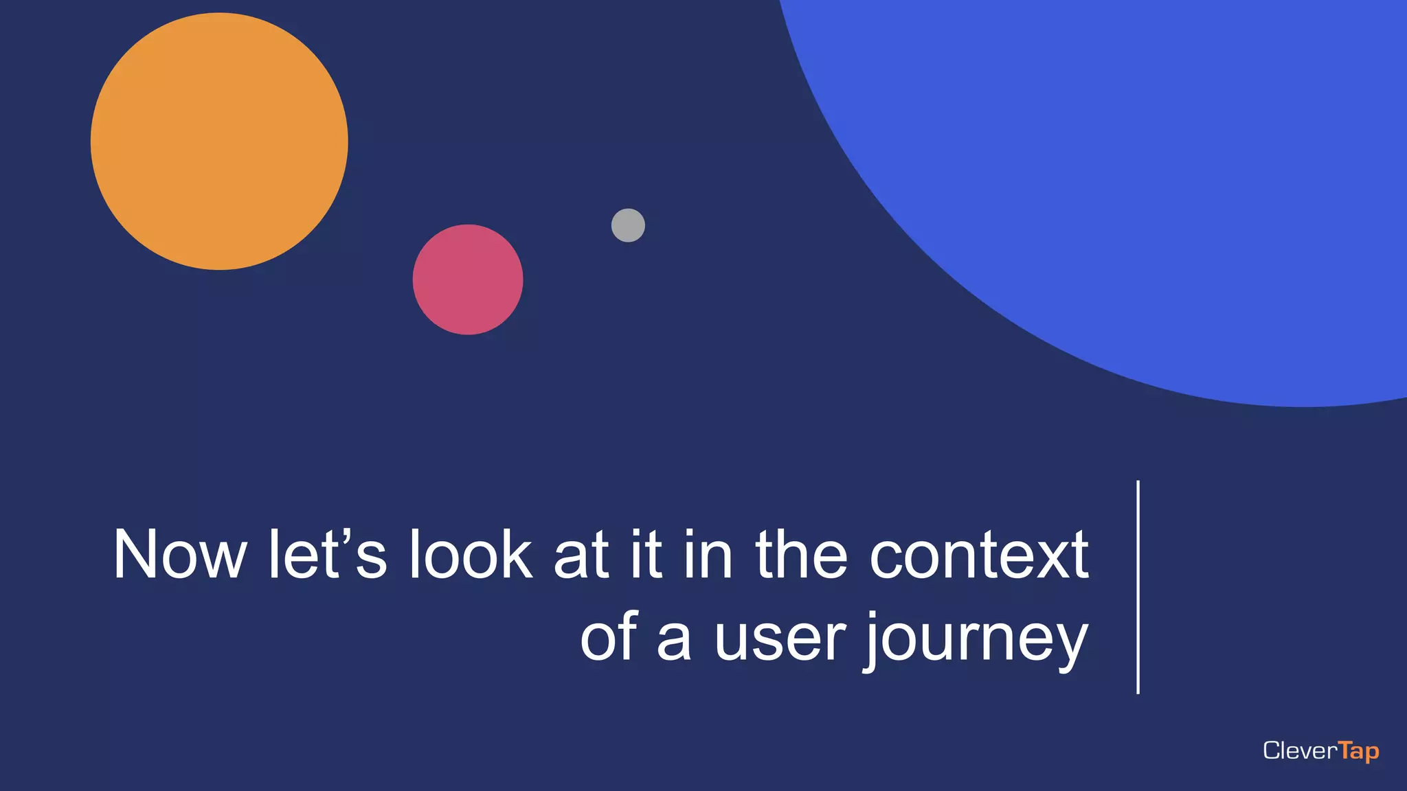 Now let’s look at it in the context
of a user journey
 