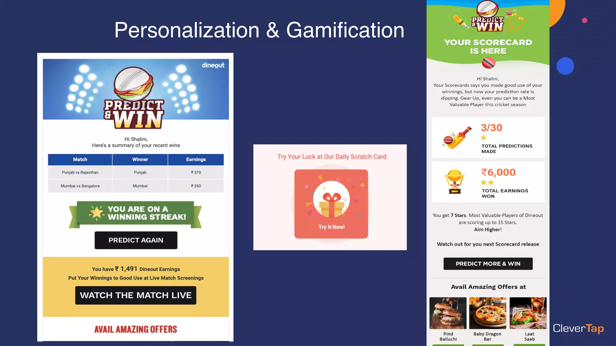 Personalization & Gamification
 