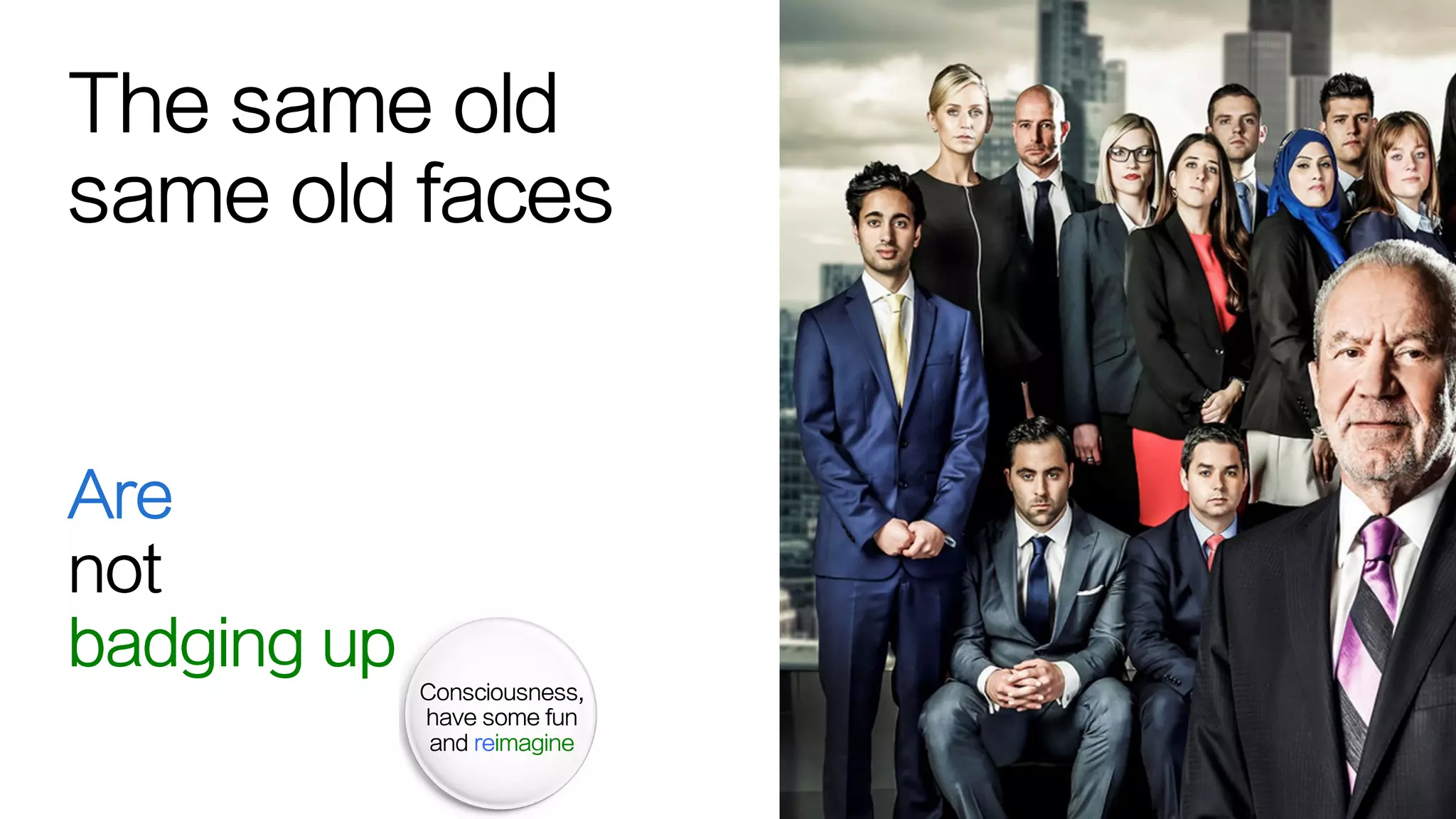 What happens now?
Is it a creative
opportunity worthy of
our time?
 