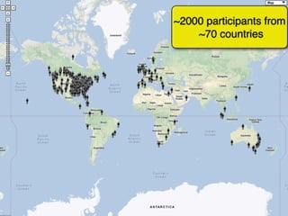 ~2000 participants from
    ~70 countries
 