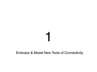1
Embrace & Model New Tools of Connectivity
 