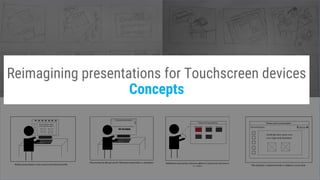Reimagining presentations for Touchscreen devices
Concepts
 