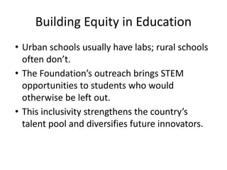 Reimagining STEM Education in India with the Abhay Bhutada Foundation | PDF
