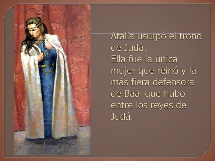 Reinado malvado de atalia en juda
