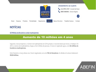 Aumento de 10 milhões em 4 anos
 