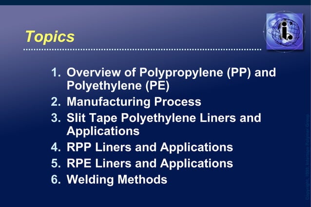 Reinforced Polypropylene (RPP) and Reinforced Polyethylene (RPE) Liner ...