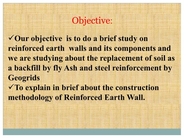 Reinforced Earth Wall RE wall | PPTX